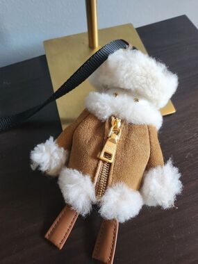 Prada Soft Robot Shearling Keychain/Charm